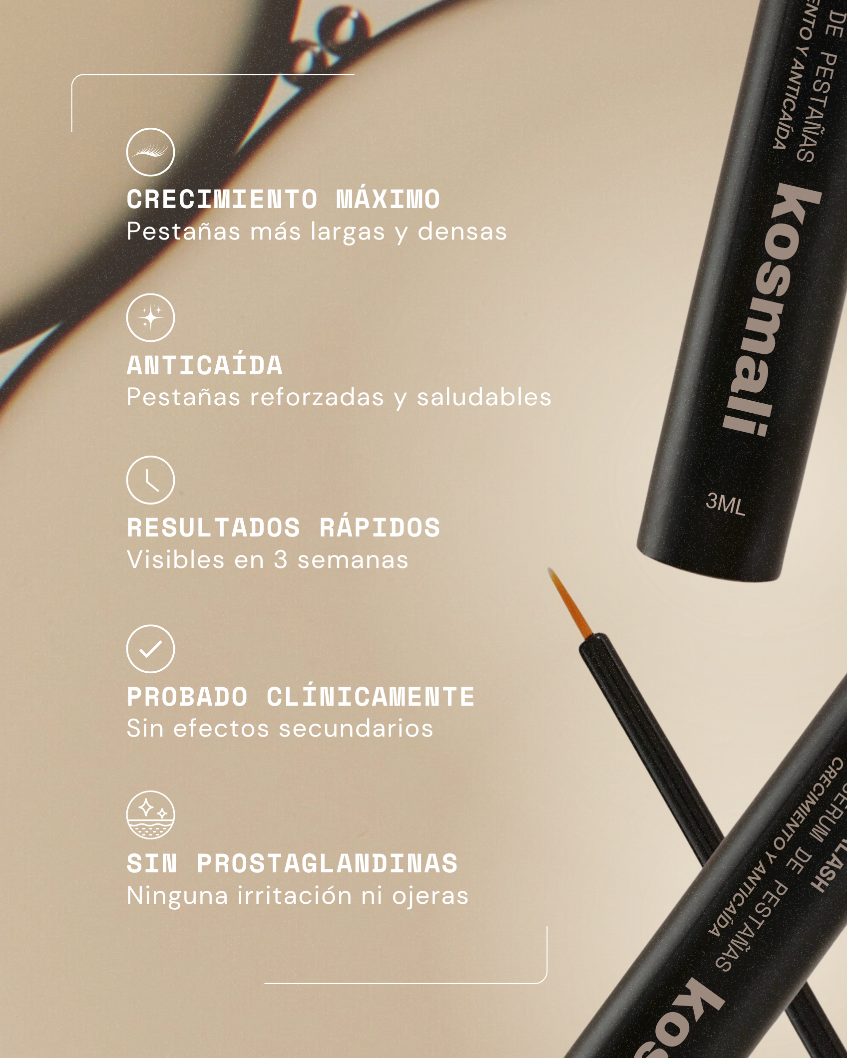 KosmaLash Sérum | Crecimiento & Anticaída